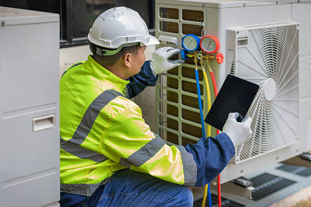 Professional Emergency Hvac Repair technician working in Stoughton, WI
